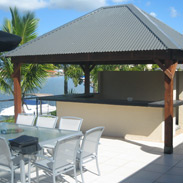 Colorbond Gazebo over barbeque